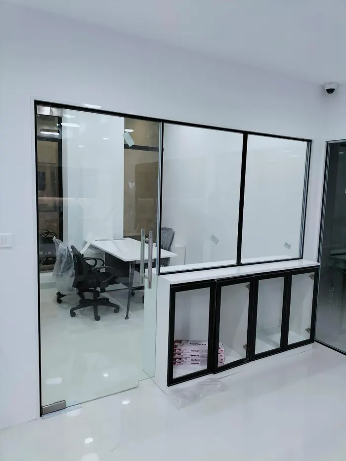 Aluminium glass partition fabrication Chennai
